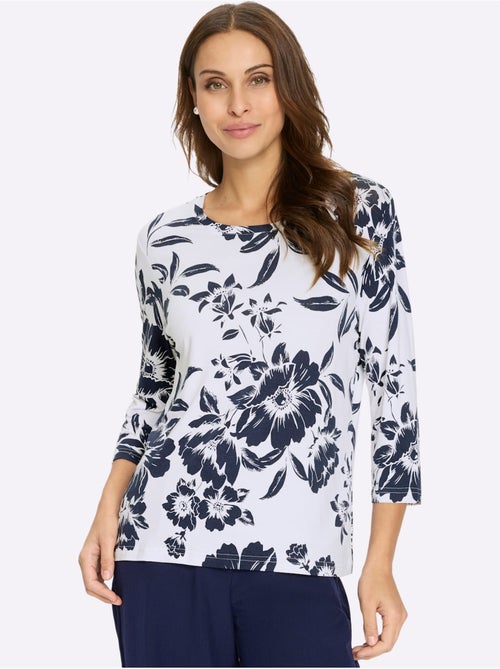 T-shirt imprimé viscose - taille standard - witt - Kiabi