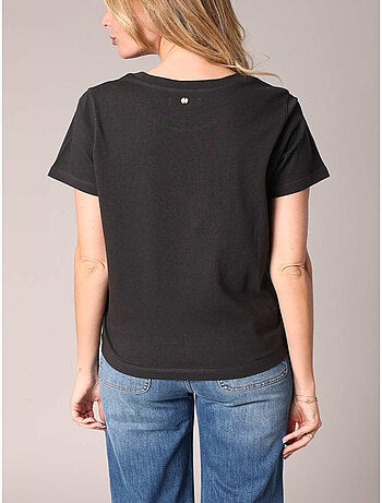 T-shirt imprimé western 100% coton 'deeluxe'