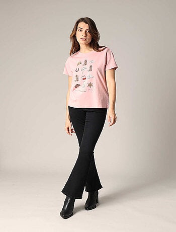 T-shirt imprimé western 100 % coton 'Deeluxe'