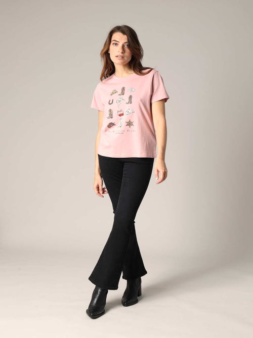 T-shirt imprimé western 100 % coton 'Deeluxe' - Kiabi