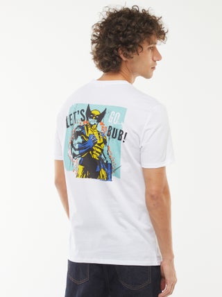 T-shirt imprimé 'X-Men' 'Marvel' manches courtes