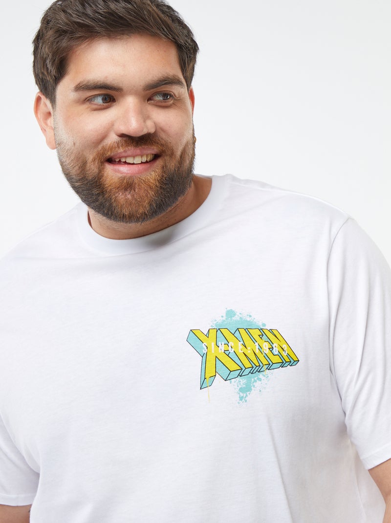T-shirt imprimé 'X-Men' 'Marvel' manches courtes Blanc - Kiabi