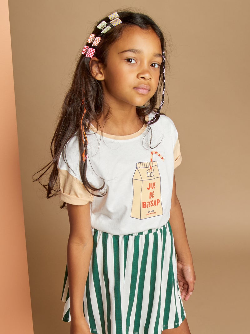 T-shirt imprimé X Taxi Brousse Beige - Kiabi