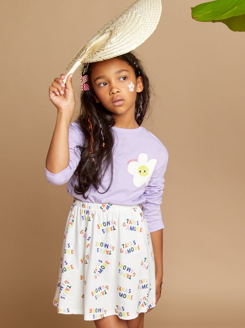 T-shirt imprimé X Taxi Brousse Violet - Kiabi