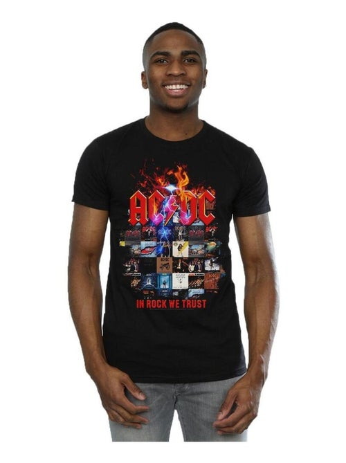T-shirt in rock we trust - ac/dc - Kiabi