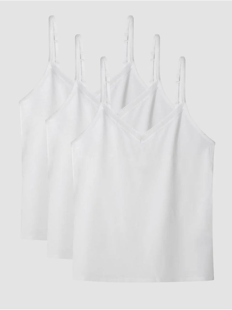 T-shirt intérieure à bretelles modal lenzing Blanc - Kiabi