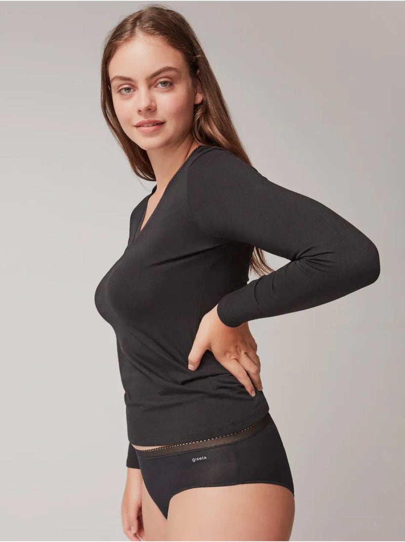 T-shirt intérieure thermique Noir - Kiabi