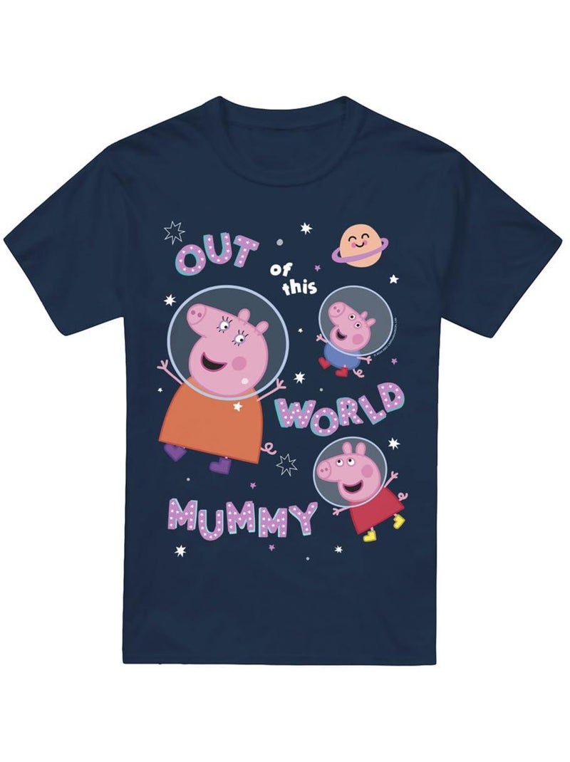 T-shirt is out of this world - peppa pig Bleu marine - Kiabi