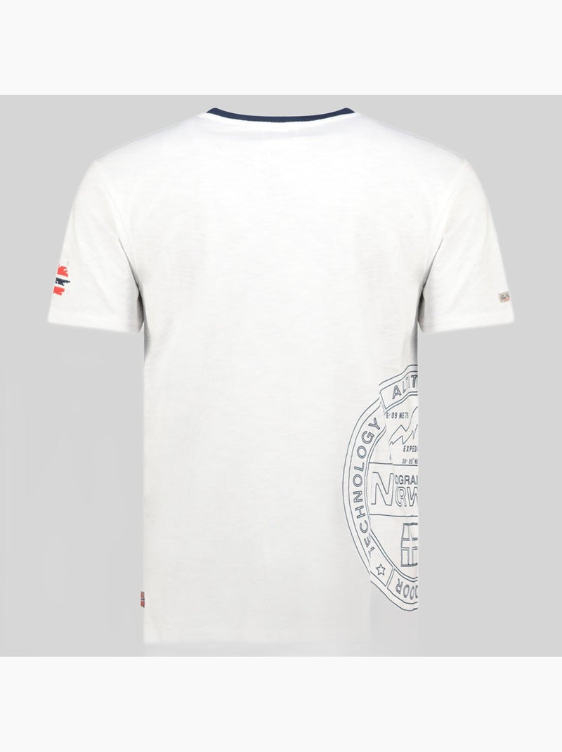 T-shirt j-flag – geographical norway Blanc cassé - Kiabi