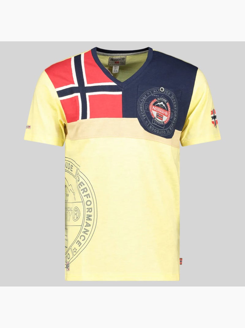 T-shirt j-flag – geographical norway Jaune - Kiabi
