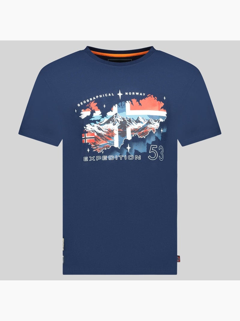 T-shirt j-stone – geographical norway Bleu marine - Kiabi