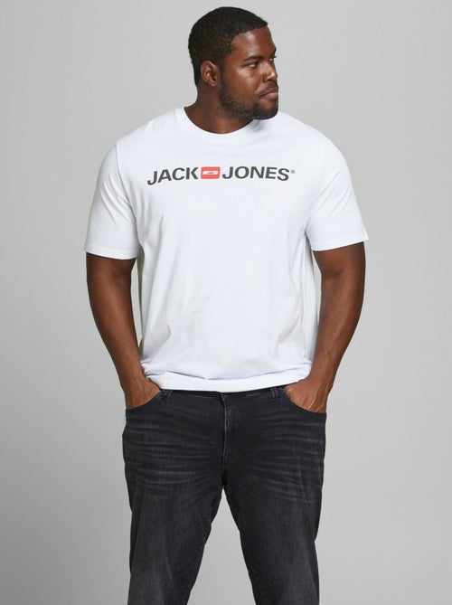 T-shirt Jack & Jones Col Ras-du-cou Ecorp Logo - Kiabi