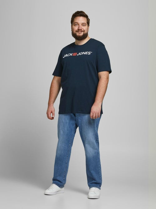 T-shirt Jack & Jones Col Ras-du-cou Ecorp Logo - Kiabi