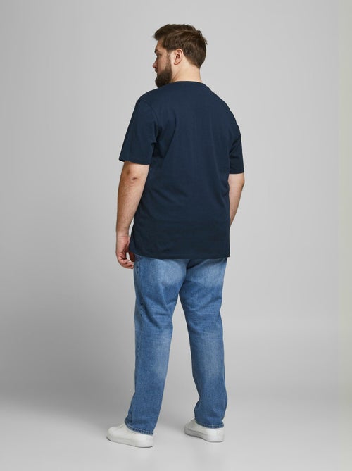 T-shirt Jack & Jones Col Ras-du-cou Ecorp Logo - Kiabi