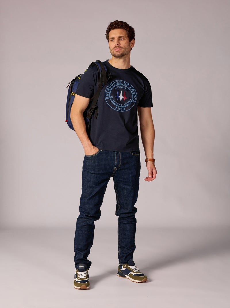 T-shirt  Jaguar Mercerise Redskins Bleu - Kiabi