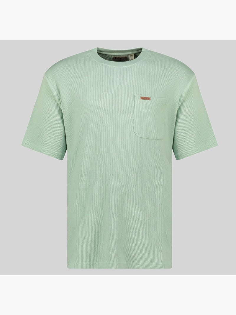 T-shirt jalafel – geographical norway Vert Sauge - Kiabi