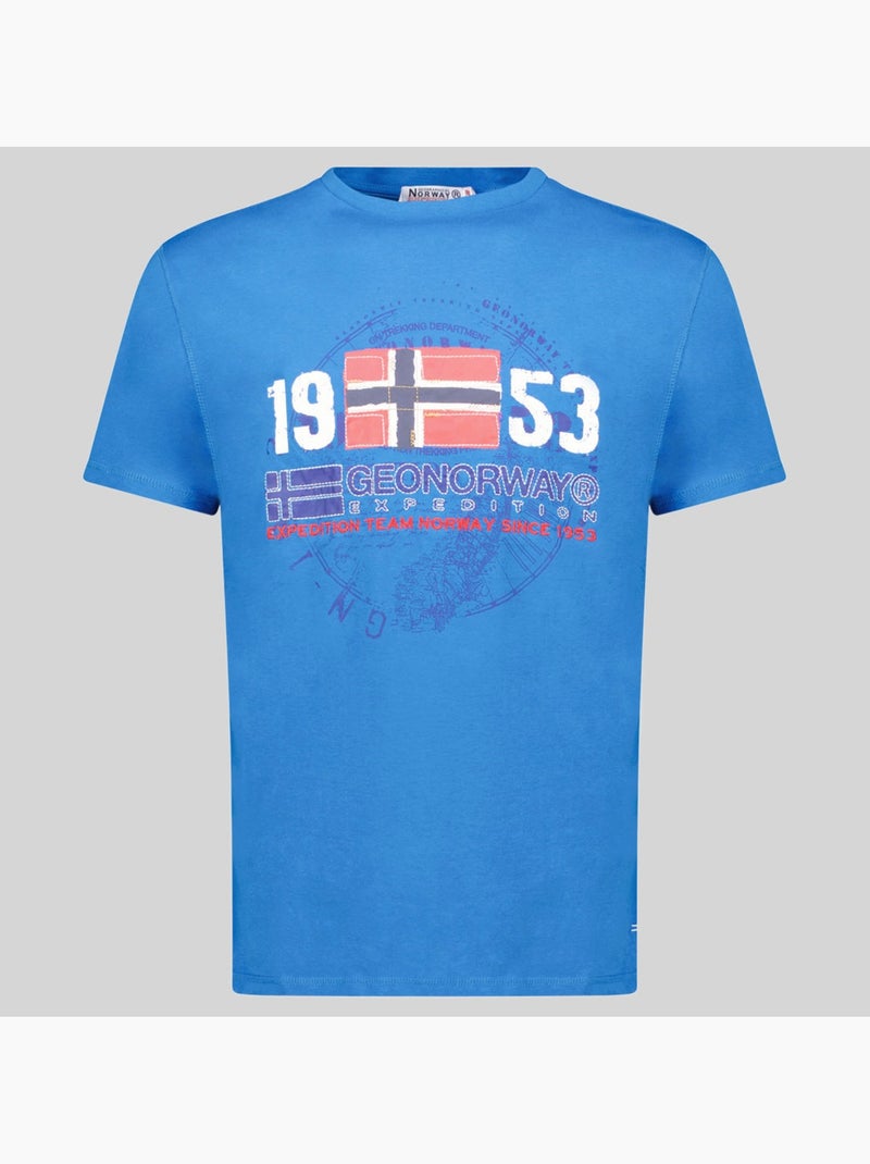 T-shirt japigal – geographical norway Bleu roi - Kiabi