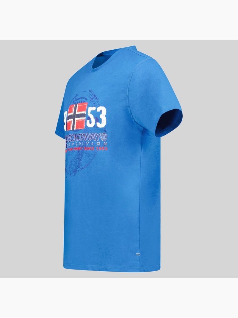 T-shirt japigal – geographical norway Bleu roi - Kiabi
