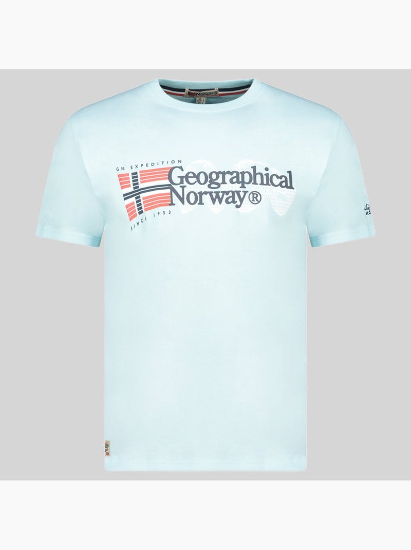 T-shirt jaramont – geographical norway Bleu ciel - Kiabi