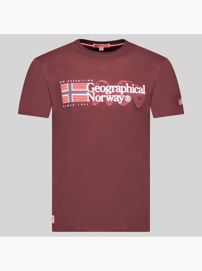 T-shirt jaramont – geographical norway Bordeaux - Kiabi