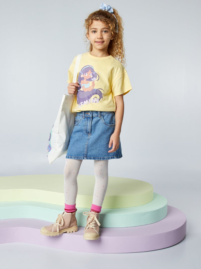 T-shirt 'Jasmine' 'Disney' JAUNE - Kiabi