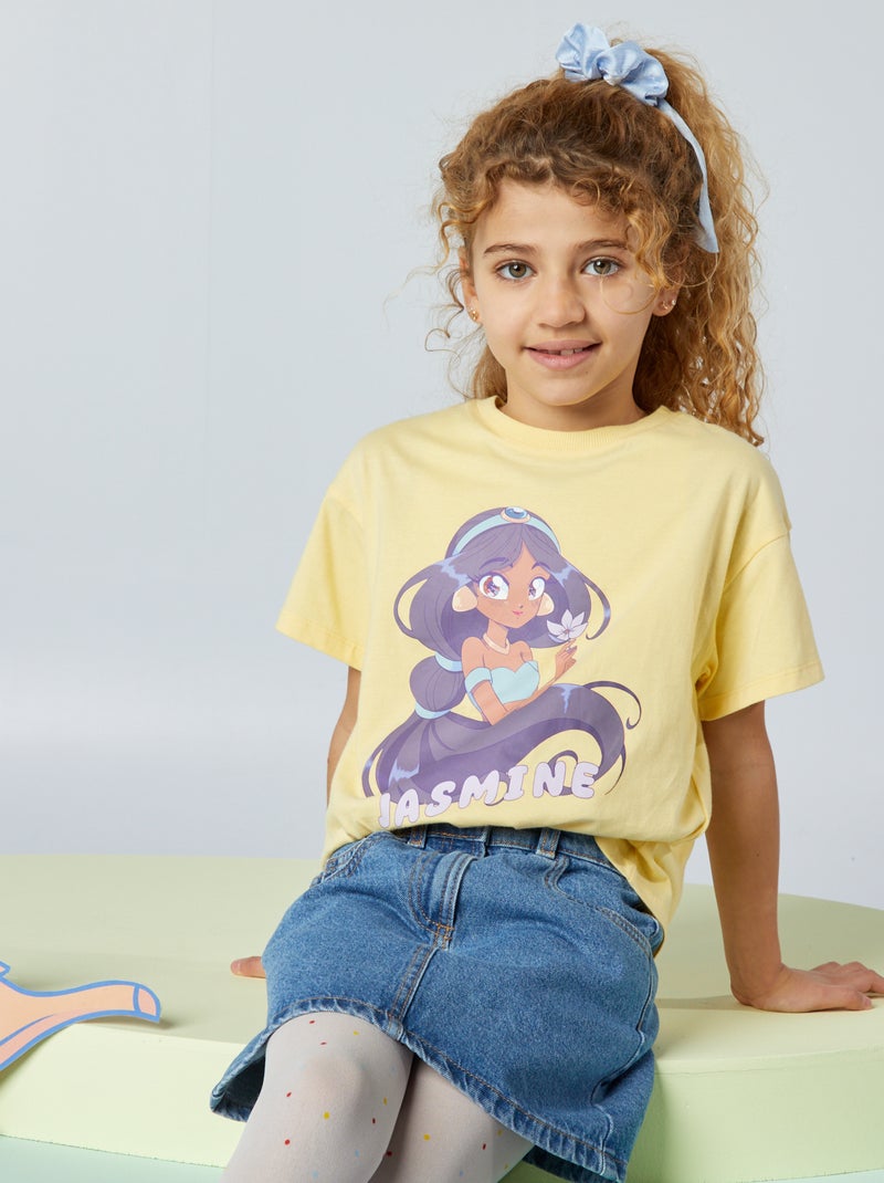 T-shirt 'Jasmine' 'Disney' JAUNE - Kiabi