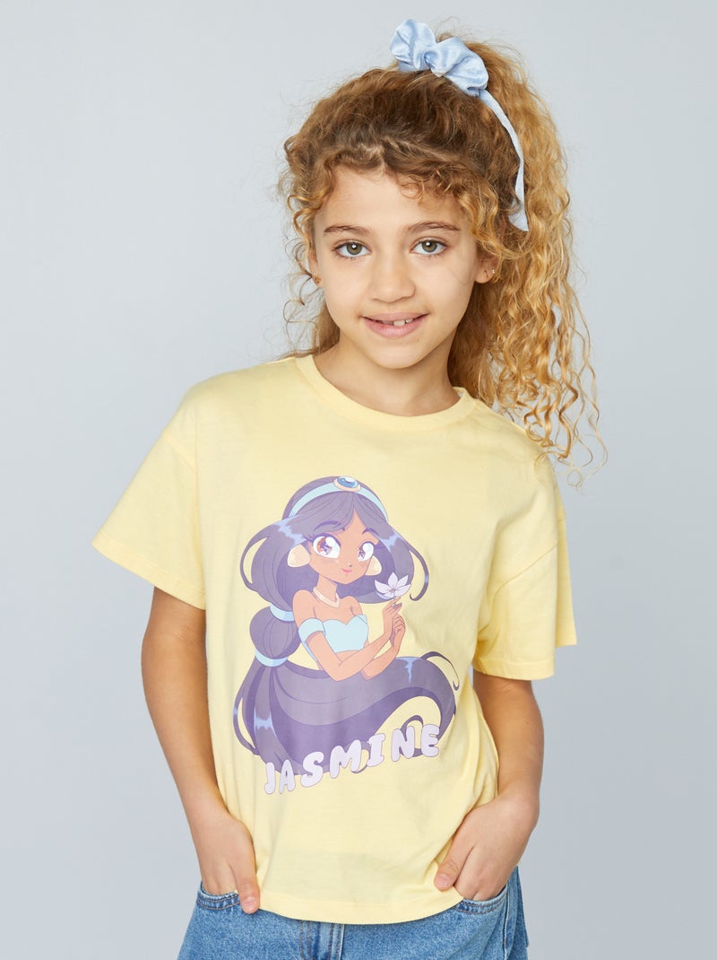 T-shirt 'Jasmine' 'Disney' JAUNE - Kiabi