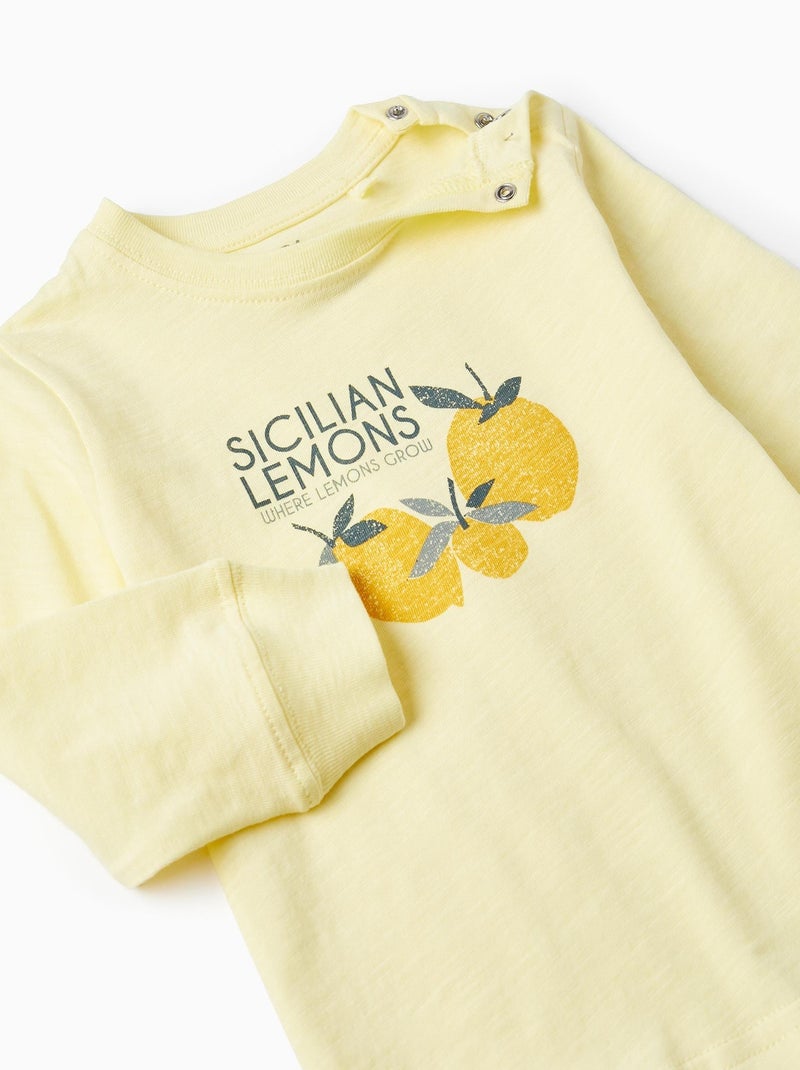 T-shirt jaune à manches longues pour bébé garçon manches longues SICILIAN DAYS Jaune clair - Kiabi