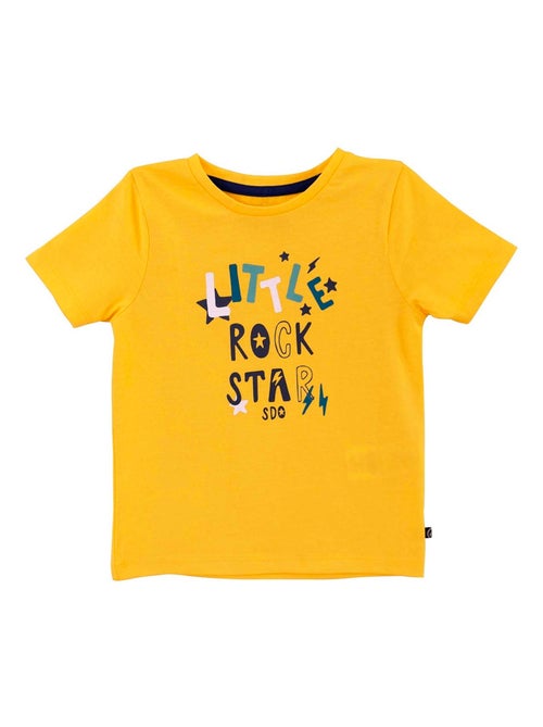 T-SHIRT JAUNE CHOLET - Kiabi