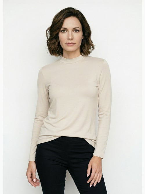 T-shirt jersey col montant type sous pull - afibel - Kiabi T-shirt jersey col montant type sous pull - afibel - Kiabi