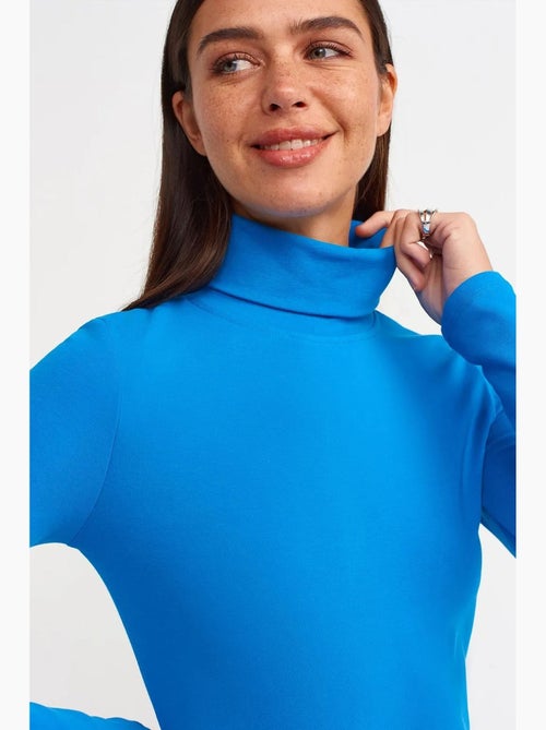 T-shirt jersey col roulé manches longues dilvin - Kiabi T-shirt jersey col roulé manches longues dilvin - Kiabi