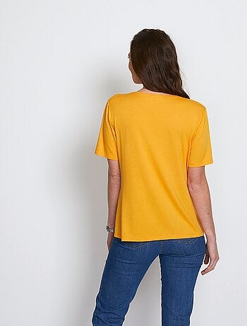 T-shirt jersey fantaisie clouté strass