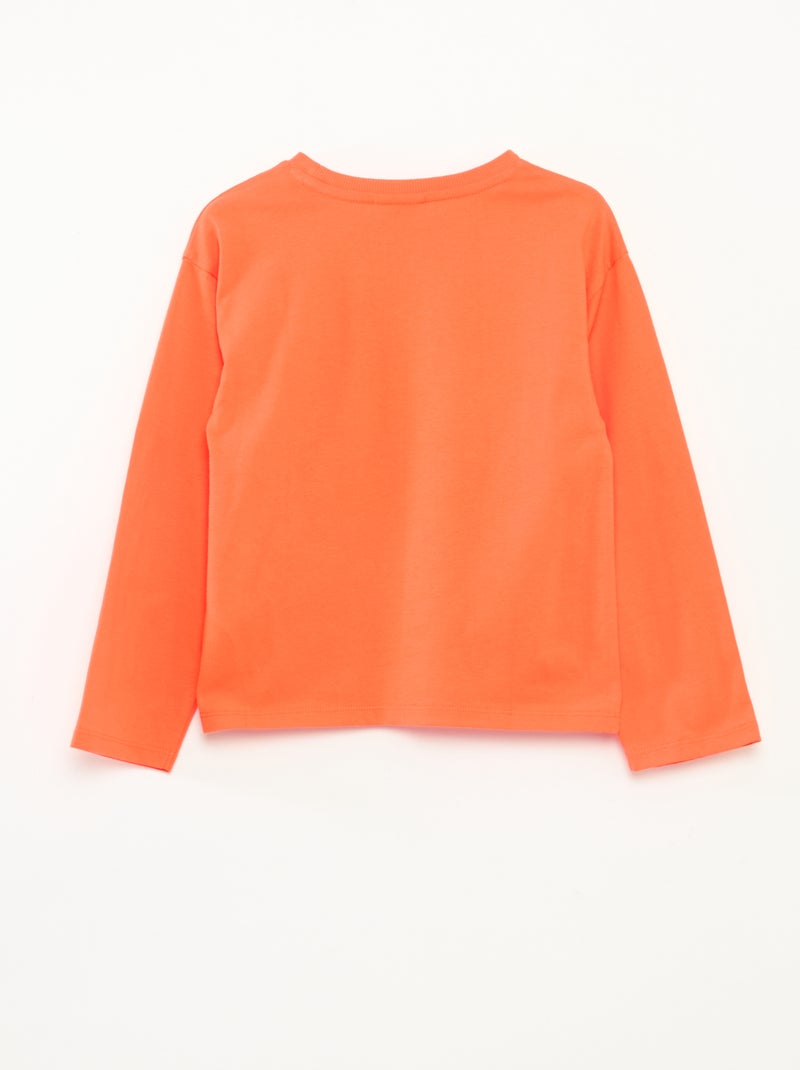 T-shirt jersey halloween 'Disney' 'Stitch' Orange - Kiabi