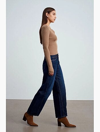 Blouse en jersey coupe ajustée à manches longues dilvin