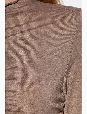 T-shirt jersey manches longues ajusté dilvin
