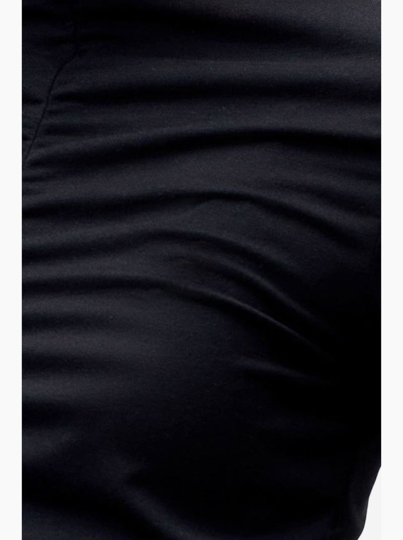 T-shirt jersey manches longues ajusté dilvin Noir - Kiabi