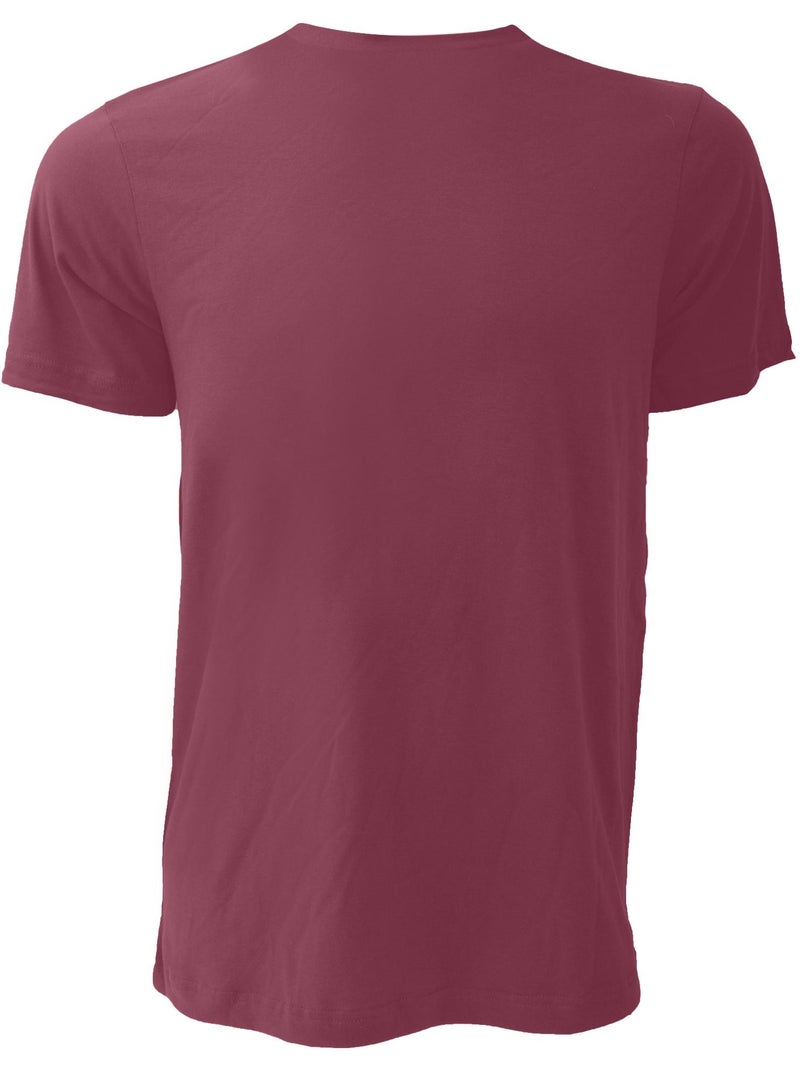 T-shirt jersey's - bella + canvas Bordeaux - Kiabi
