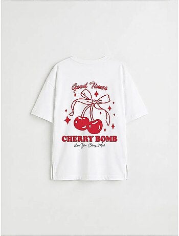 T-shirt jeune en coton et élasthanne tommy