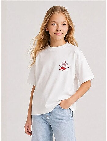 T-shirt jeune en coton et élasthanne tommy