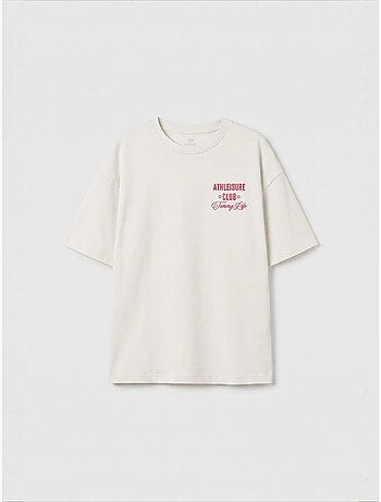 T-shirt jeunesse en coton et élasthanne tommy