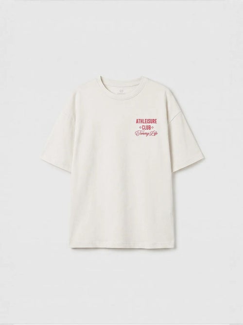 T-shirt jeunesse en coton et élasthanne tommy - Kiabi T-shirt jeunesse en coton et élasthanne tommy - Kiabi