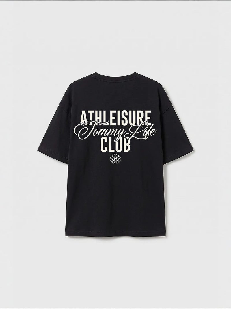 T-shirt jeunesse en coton et élasthanne tommy Noir - Kiabi