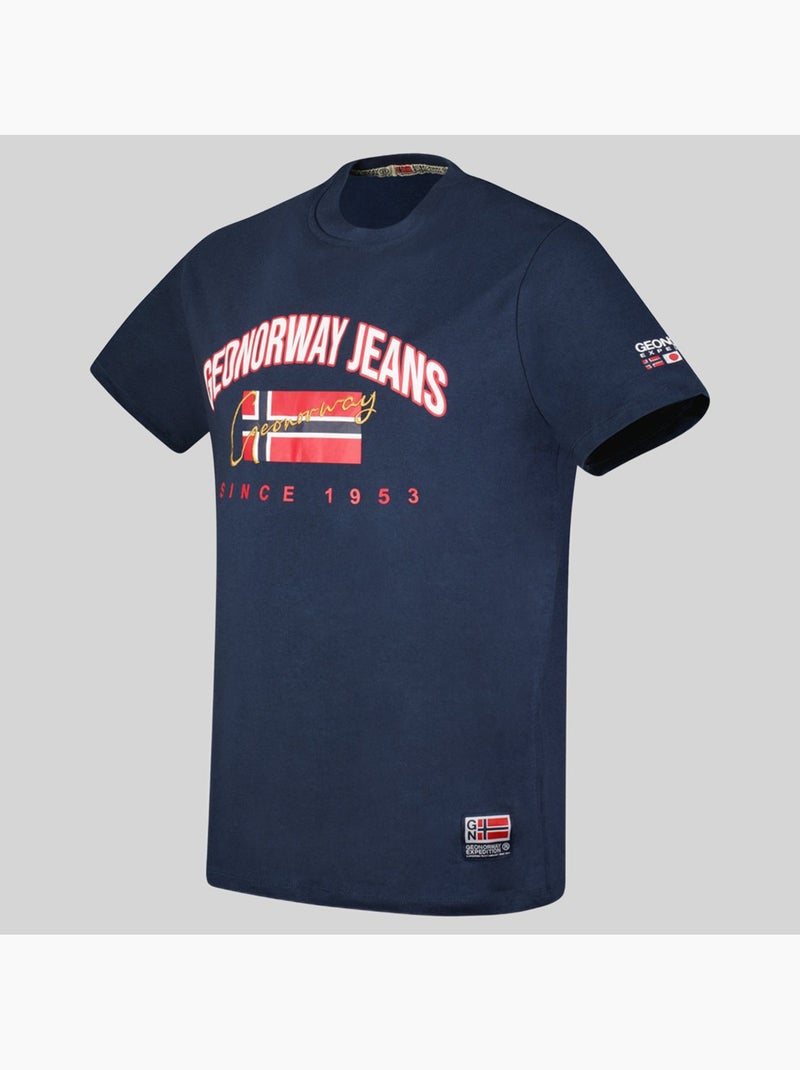 T-shirt jhagen – geographical norway Bleu marine - Kiabi