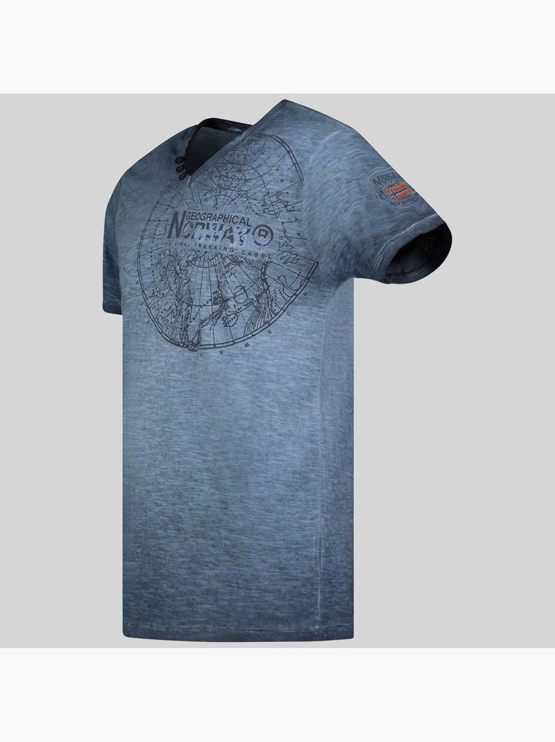 T-shirt jimperable – geographical norway Bleu marine - Kiabi