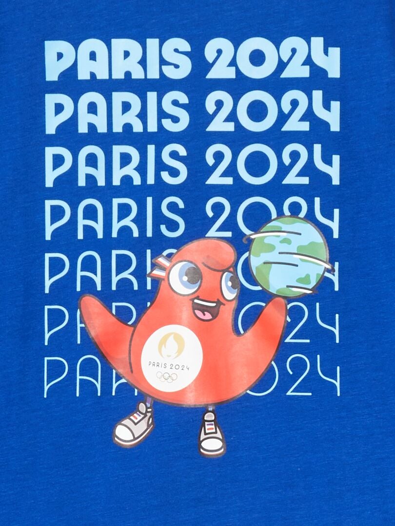 Tshirt 'JO 2024' manches longues Bleu Kiabi 9.00€