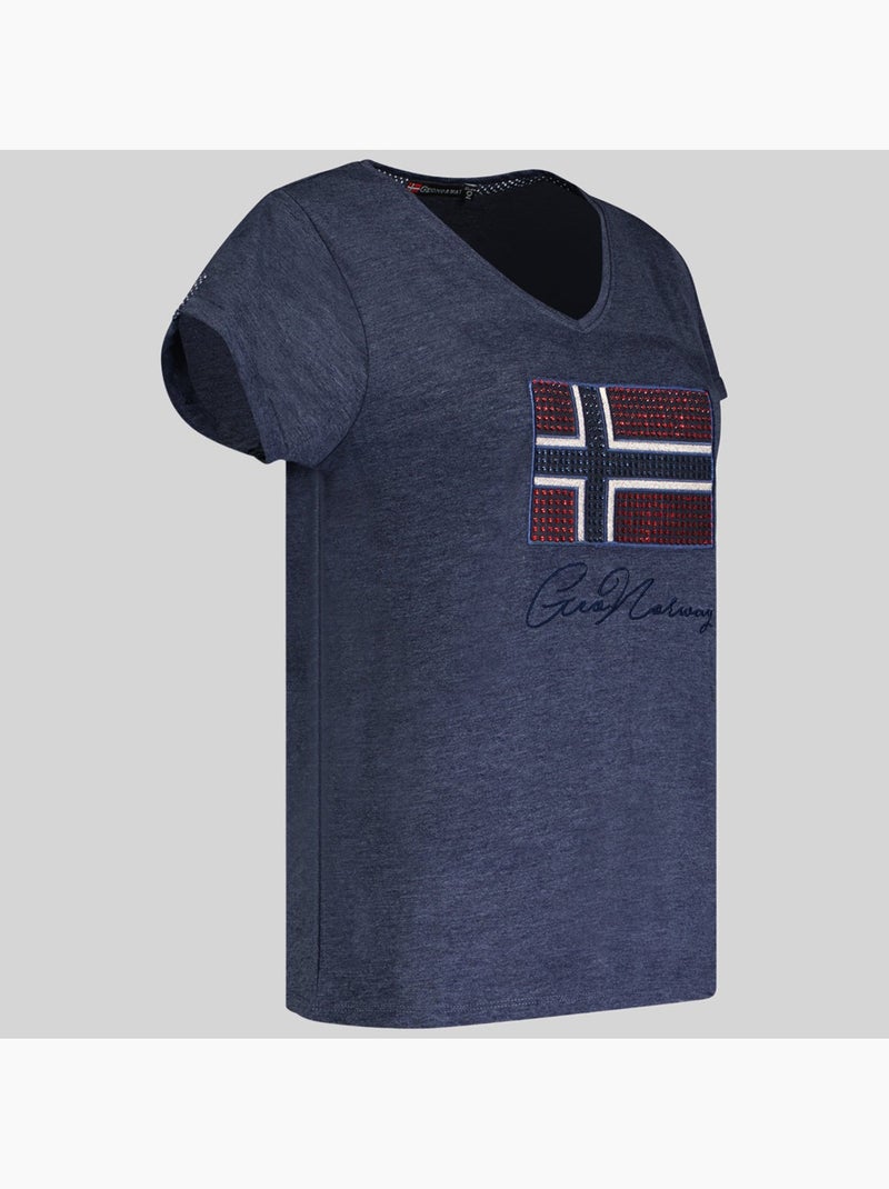 T-shirt joisette – geographical norway Bleu marine - Kiabi