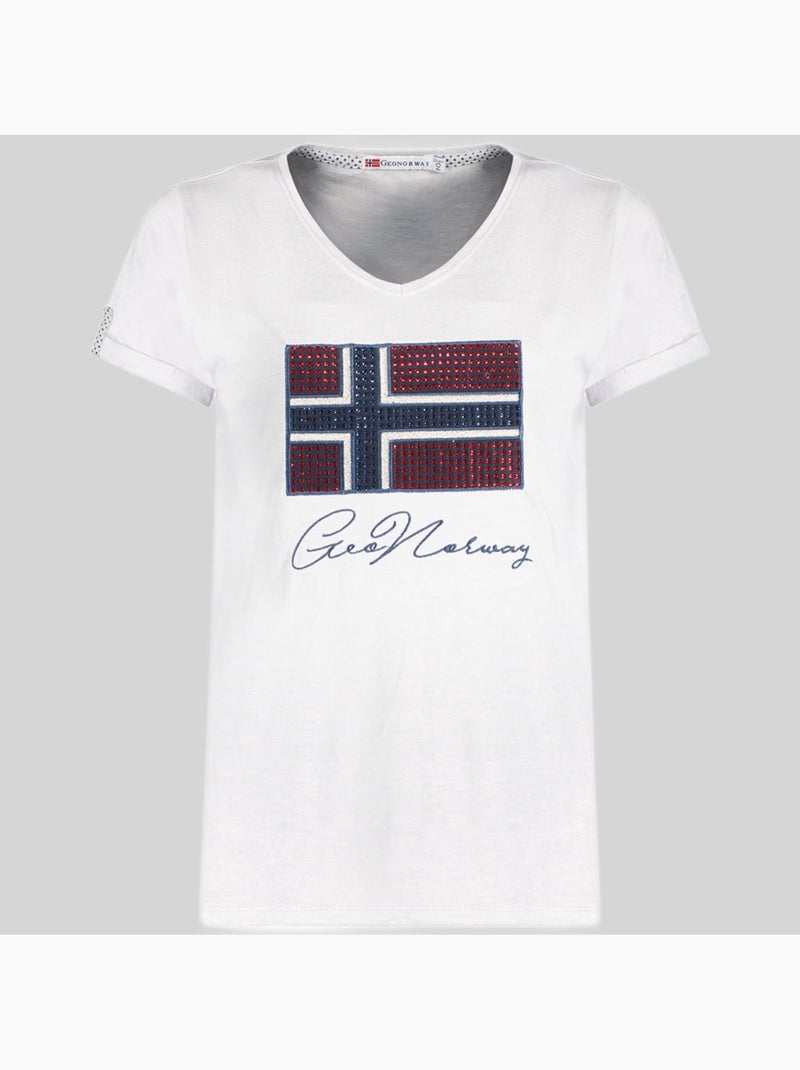 T-shirt joisette – geographical norway Gris clair - Kiabi