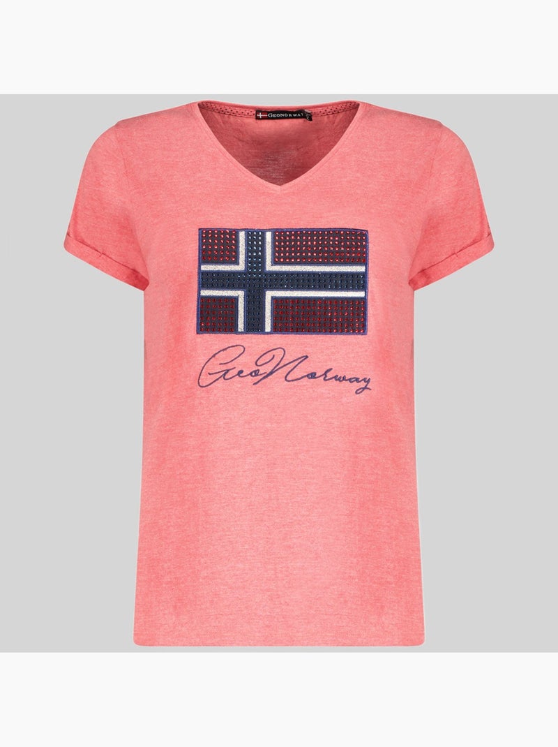 T-shirt joisette – geographical norway Rouge - Kiabi