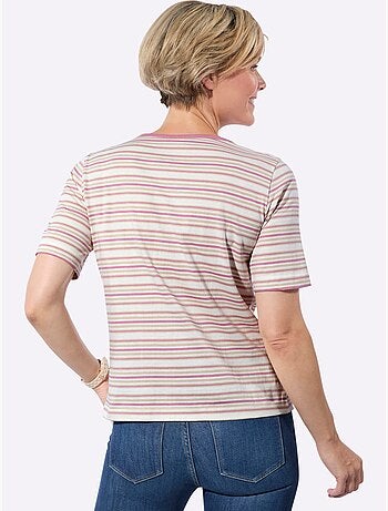 T-shirt Joli Motif à Rayures - Taille Standard - Witt