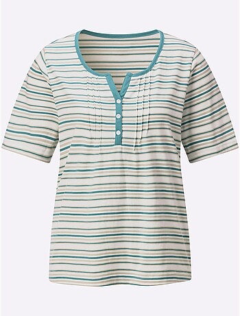 T-shirt joli motif à rayures - taille standard - witt